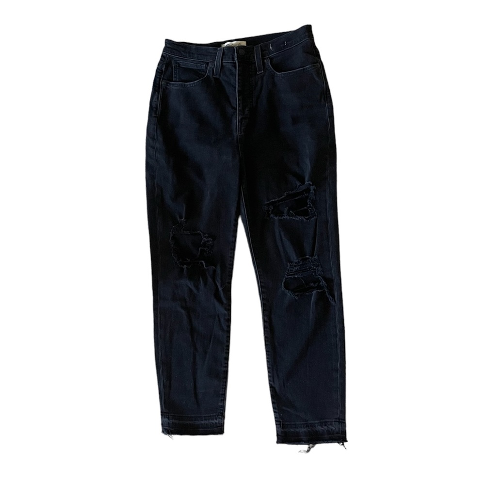 Madewell The Momjean in Raney Wash: Knee-Rip Edition